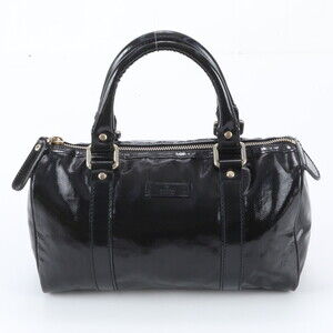 Gucci Mini Boston Bag 193604 Leather Handbag Tote Black Brand Women's
